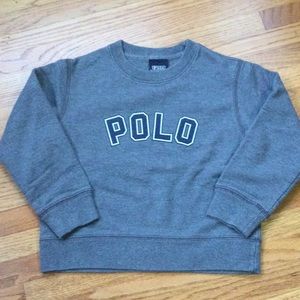 Size 4 Ralph Lauren Polo gray crew neck sweatshirt